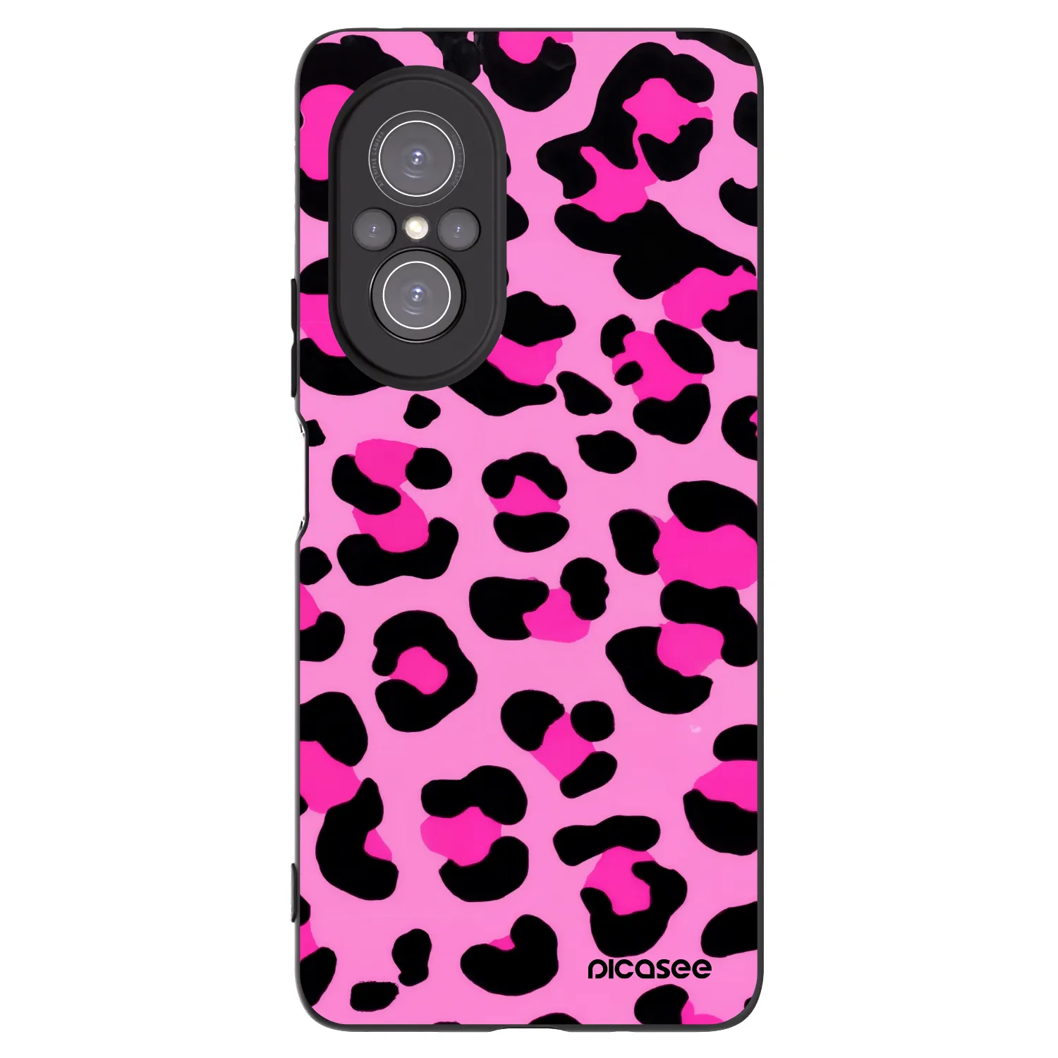 Picasee Huawei Nova 9 SE Hülle - Schwarzes Silikon - Pink Tiger
