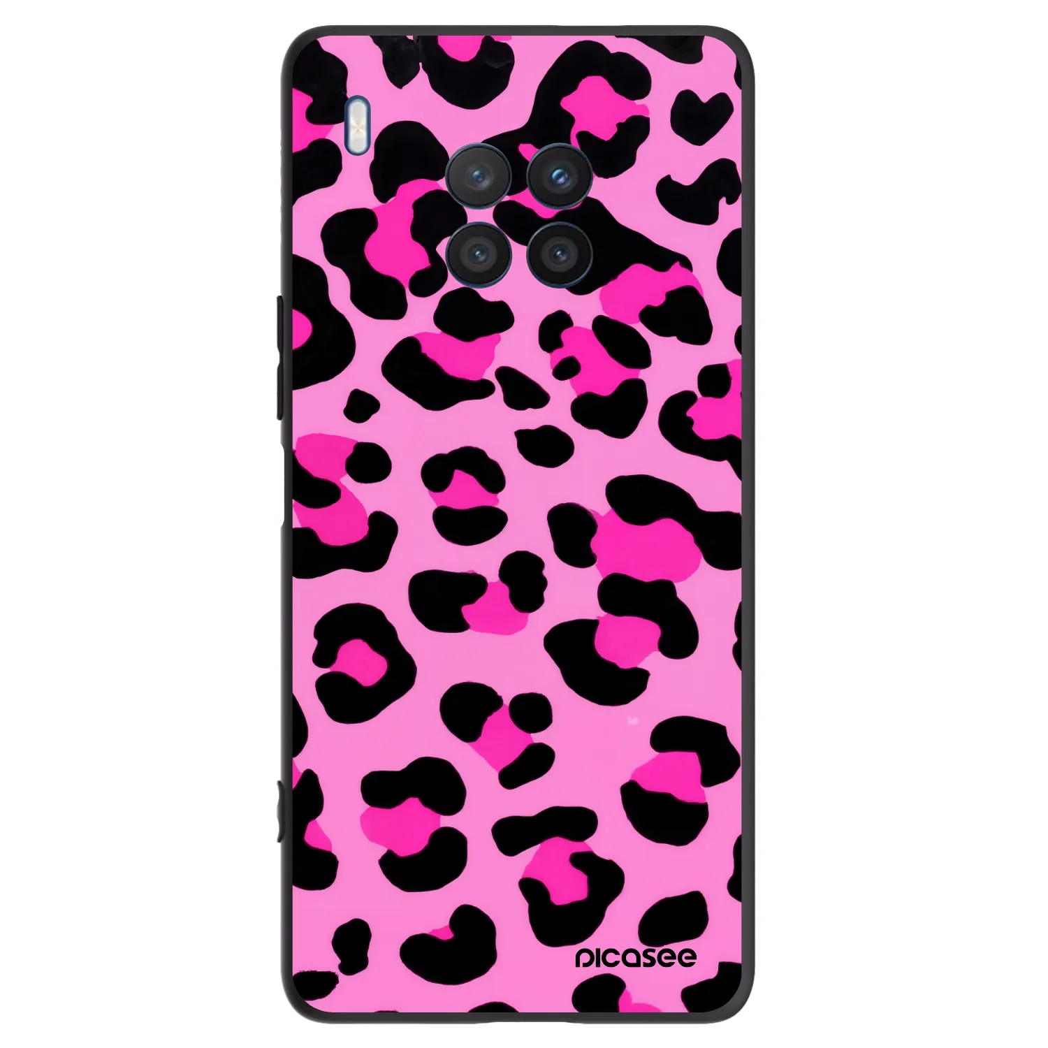 Picasee Honor 50 Lite Hülle - Schwarzes Silikon - Pink Tiger