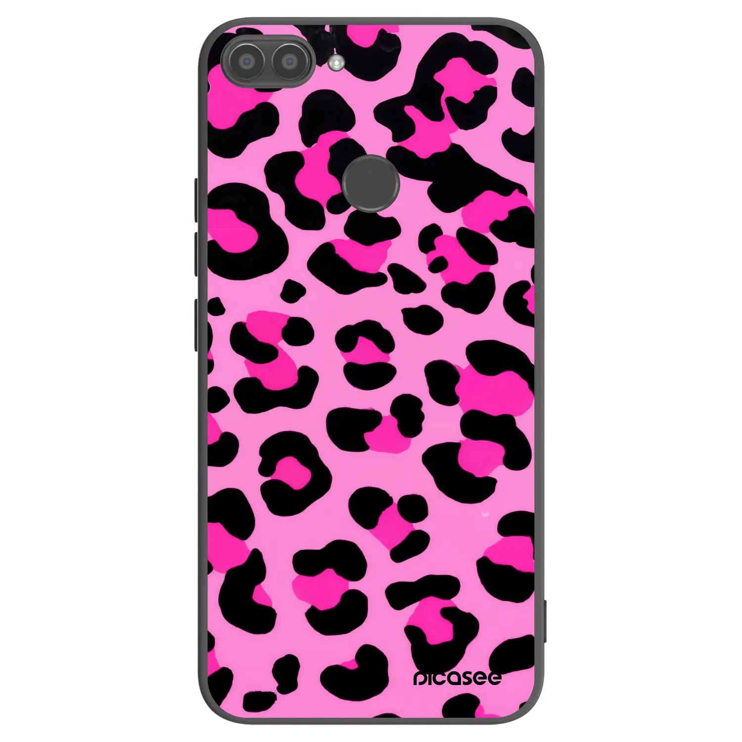 Picasee Huawei P Smart Hülle - Schwarzes Silikon - Pink Tiger