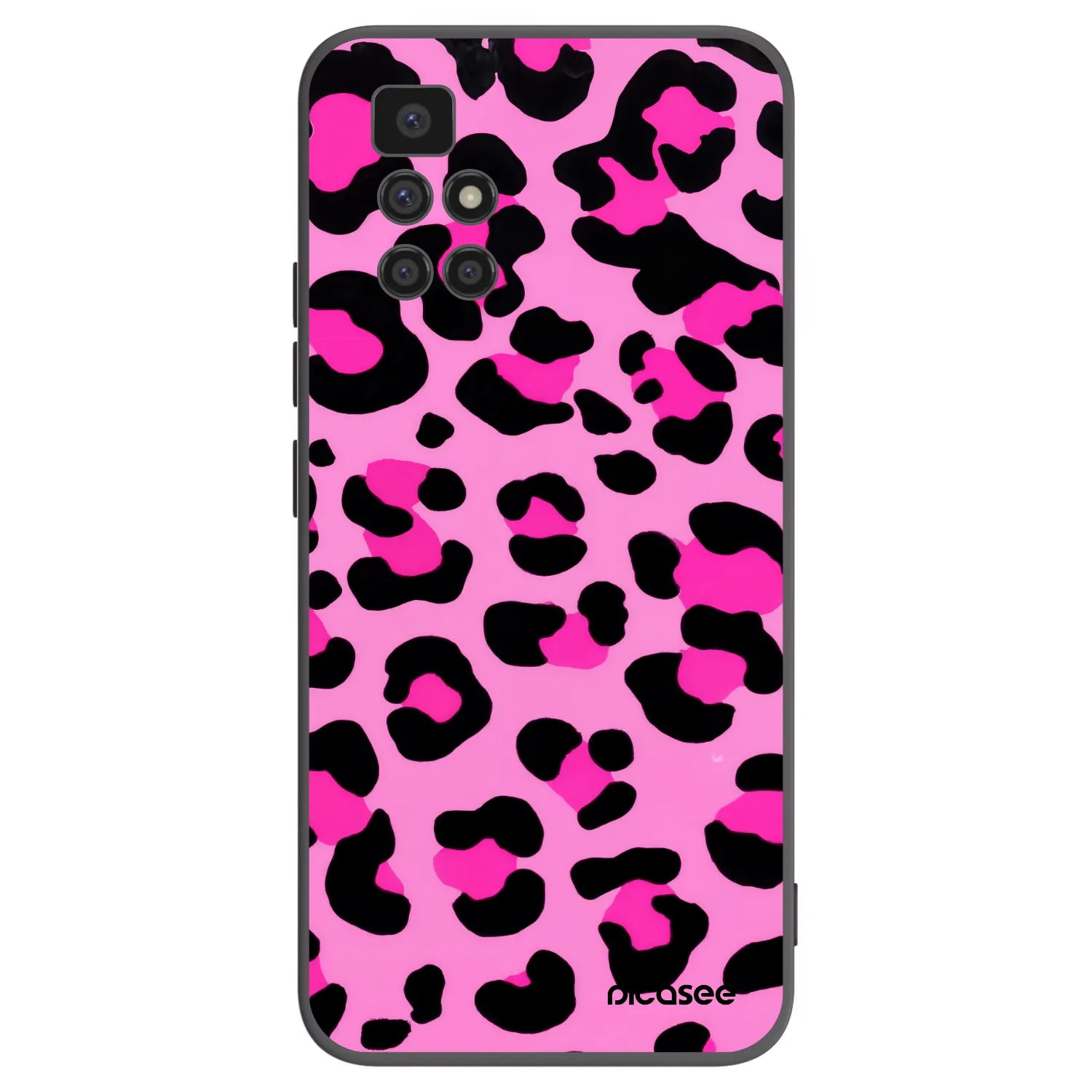 Picasee Xiaomi Redmi 10 (2022) Hülle - Schwarzes Silikon - Pink Tiger