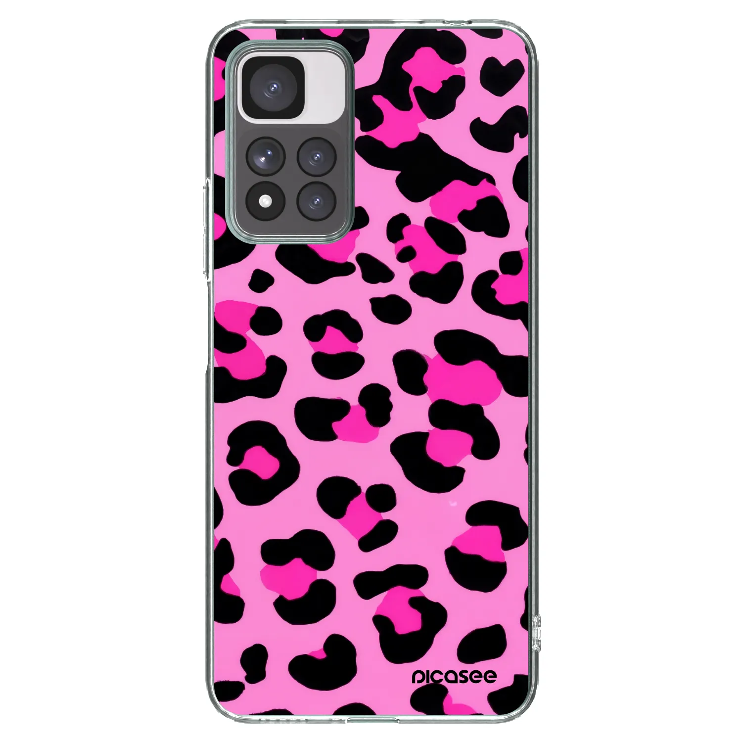 Picasee Xiaomi Redmi Note 11 Pro+ 5G Hülle - Transparentes Silikon - Pink Tiger