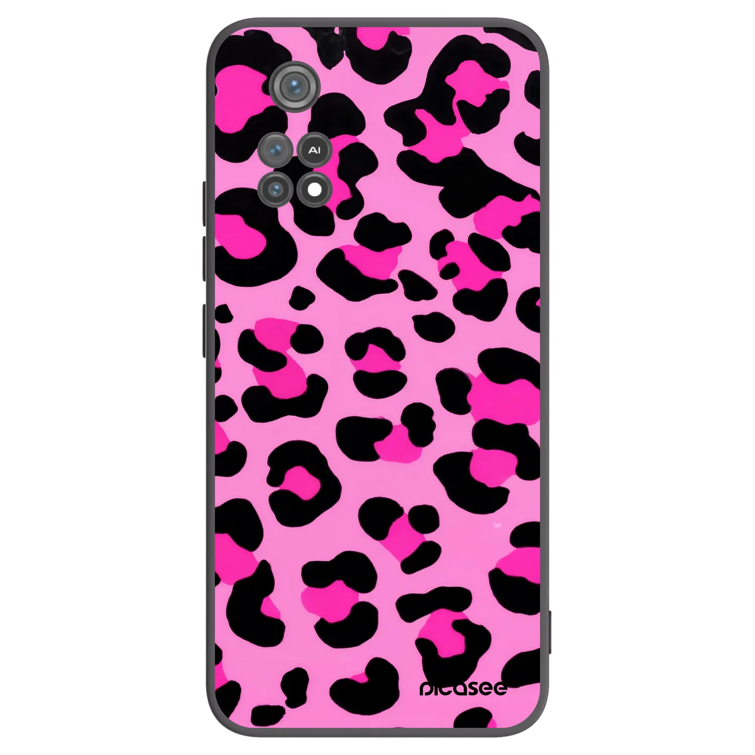 Picasee Xiaomi Poco M4 Pro Hülle - Schwarzes Silikon - Pink Tiger