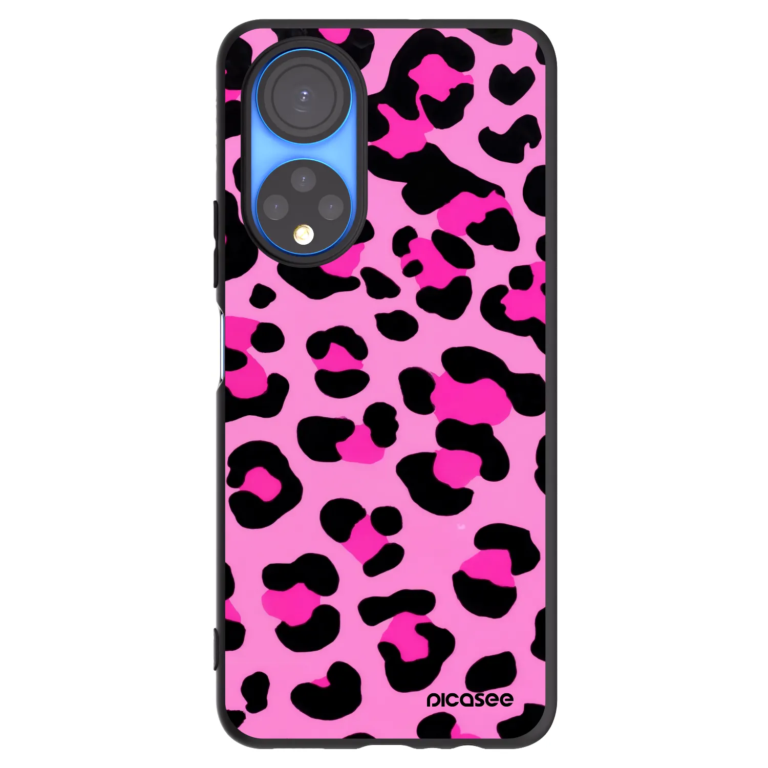 Picasee Honor X7 Hülle - Schwarzes Silikon - Pink Tiger