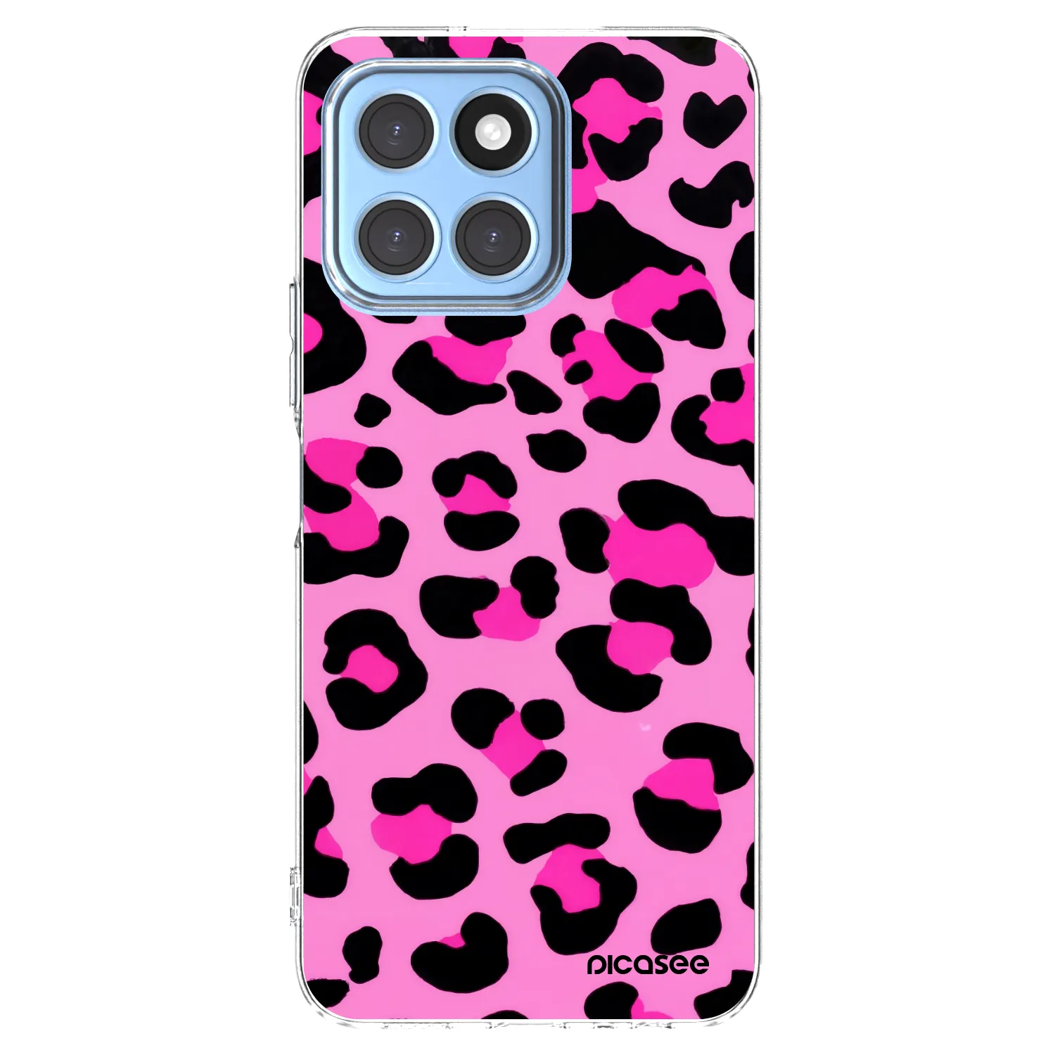 Picasee Honor X8 5G Hülle - Transparentes Silikon - Pink Tiger
