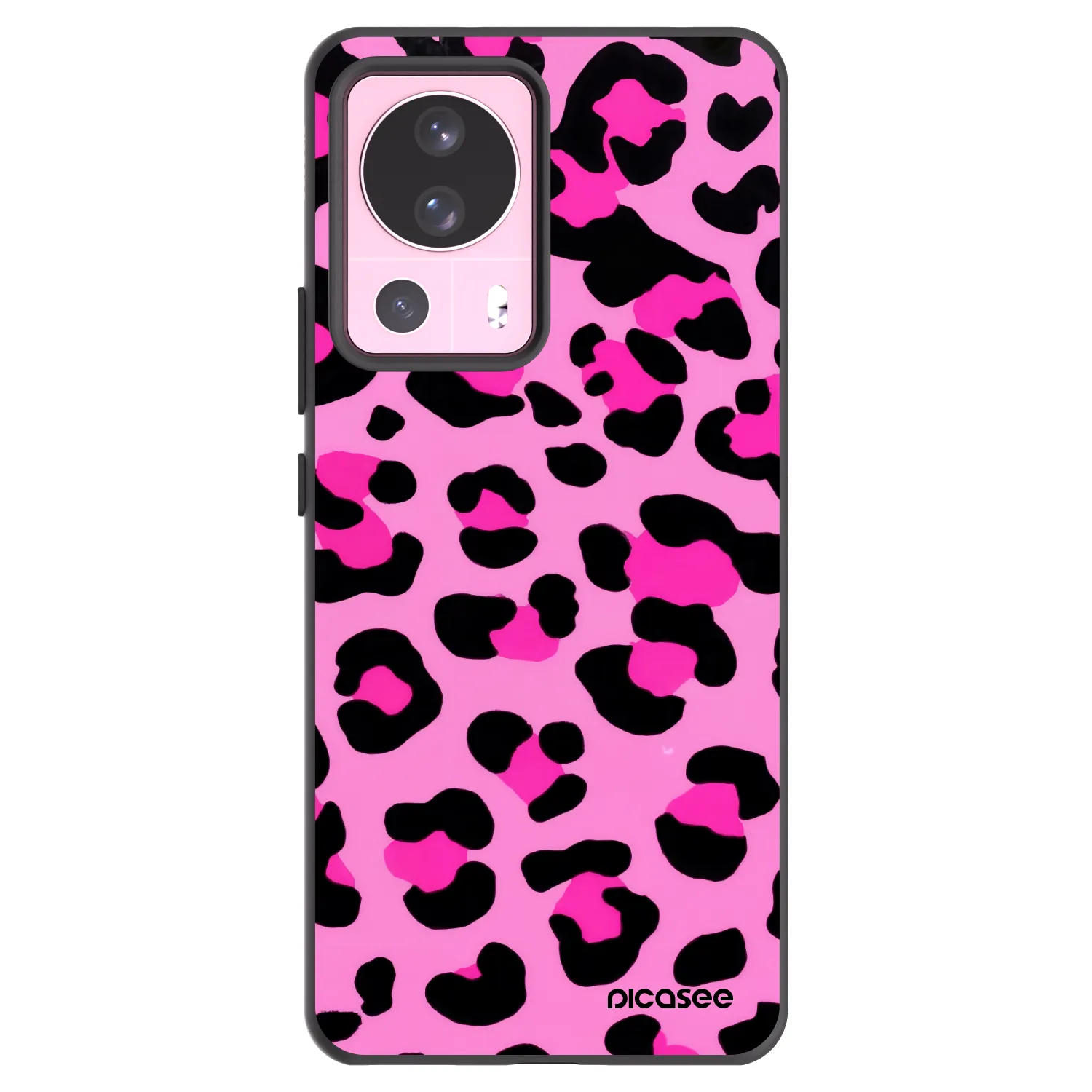 Picasee Xiaomi 13 Lite Hülle - Schwarzes Silikon - Pink Tiger