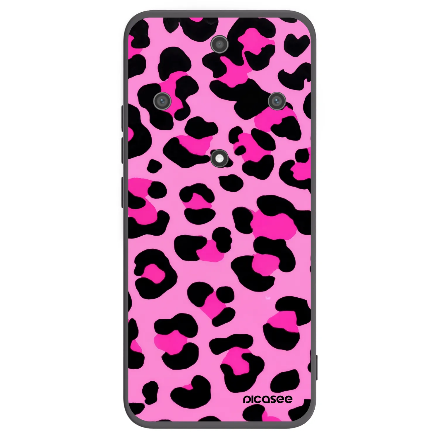 Picasee Honor Magic5 Lite 5G Hülle - Schwarzes Silikon - Pink Tiger