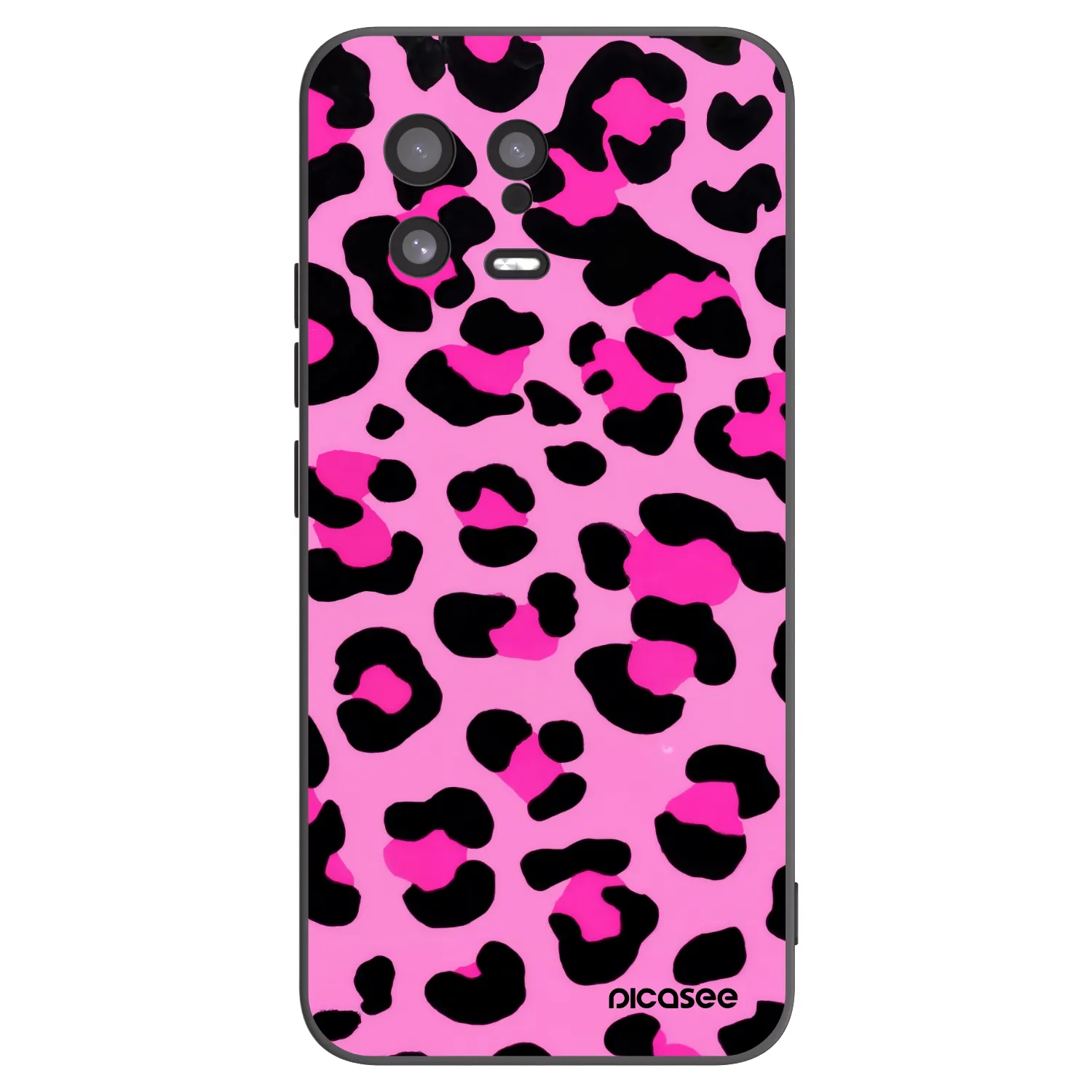 Picasee Xiaomi 13 Hülle - Schwarzes Silikon - Pink Tiger