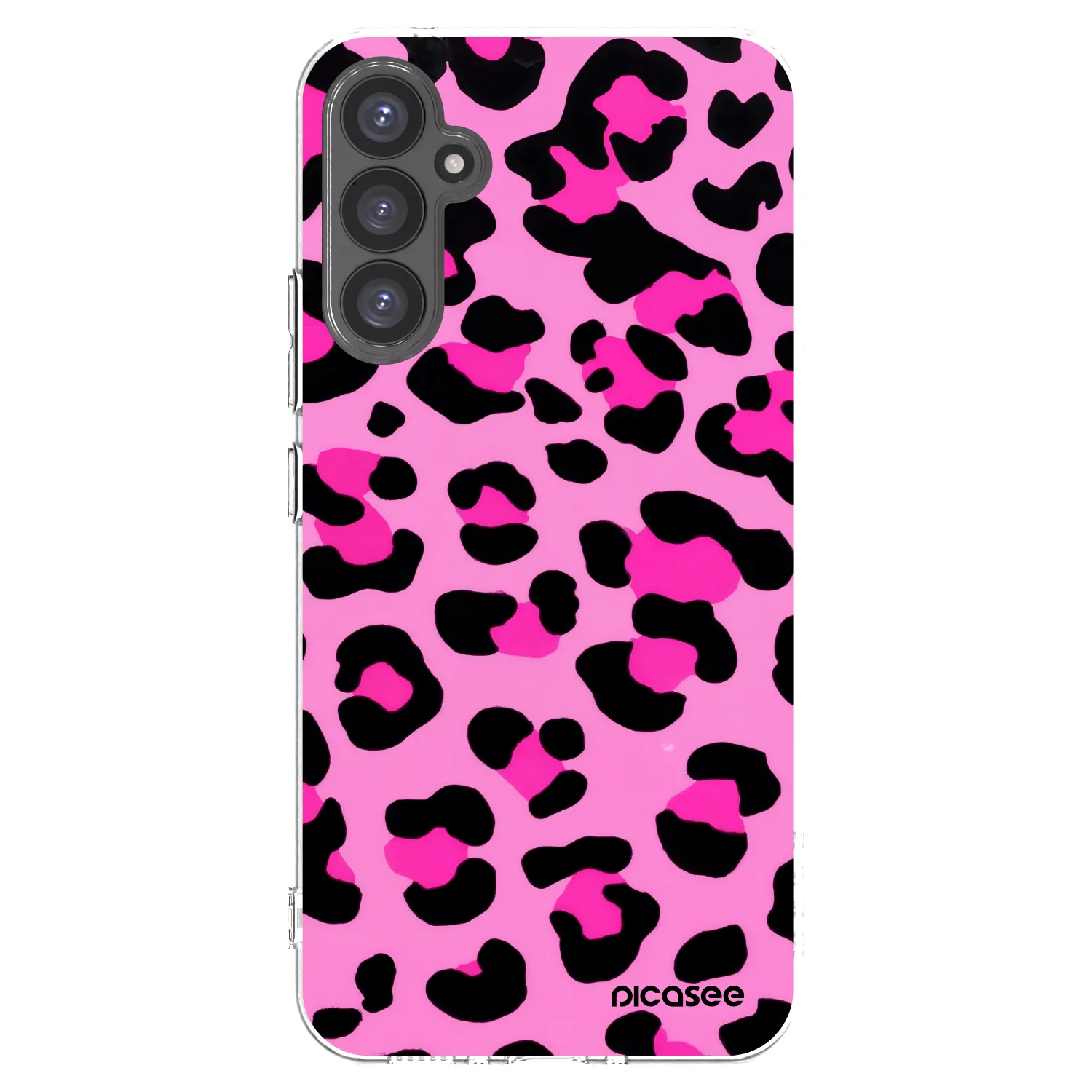 Picasee Samsung Galaxy A34 5G A346B Hülle - Transparentes Silikon - Pink Tiger