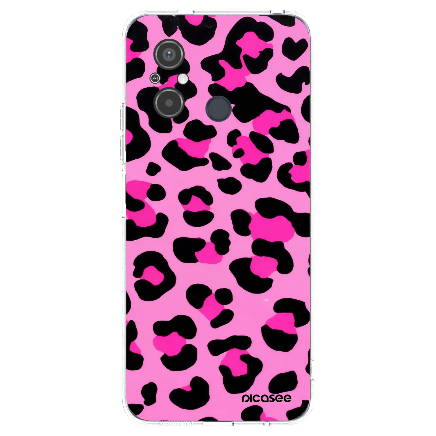 Picasee Xiaomi Redmi 12C Hülle - Transparentes Silikon - Pink Tiger