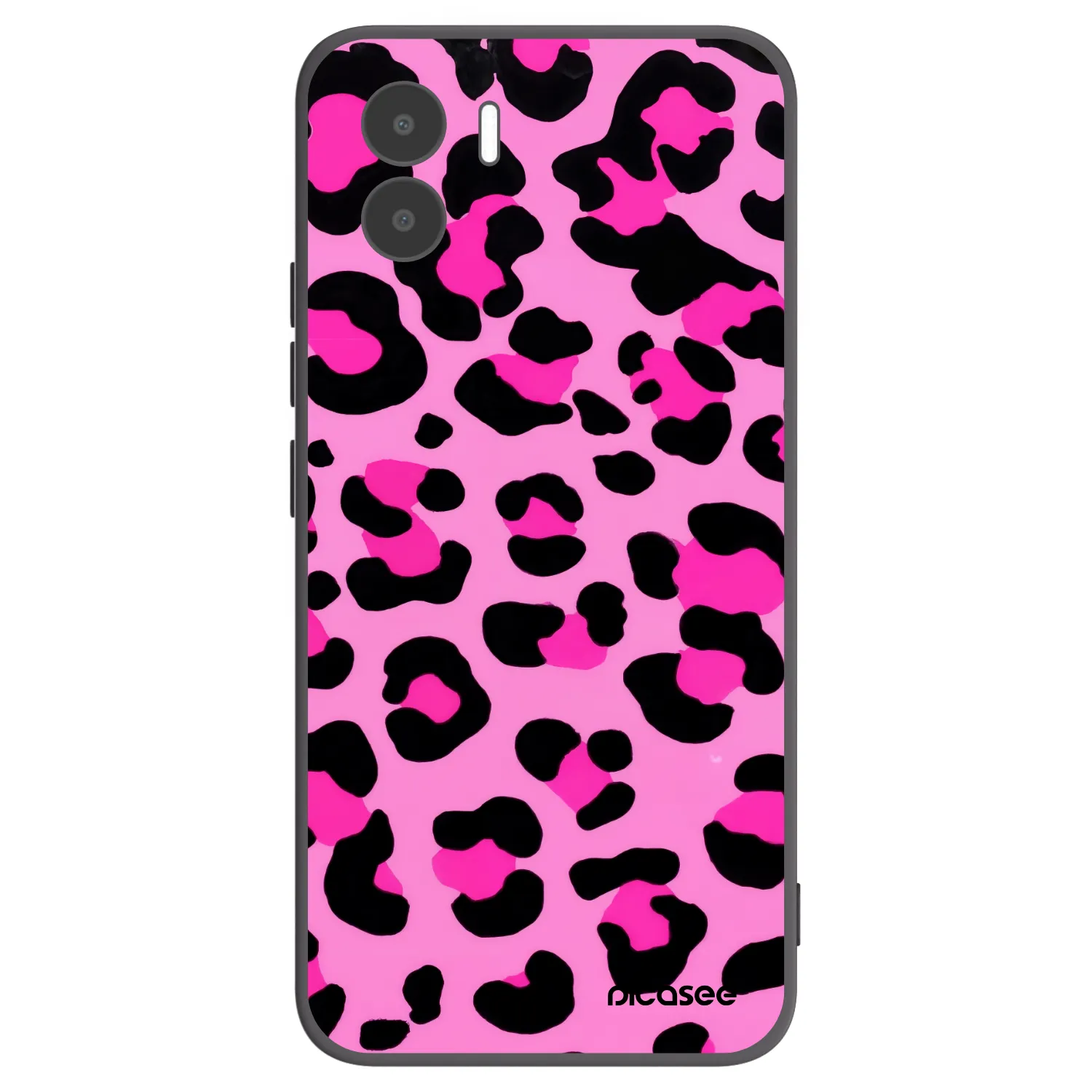 Picasee Xiaomi Redmi A2 Hülle - Schwarzes Silikon - Pink Tiger