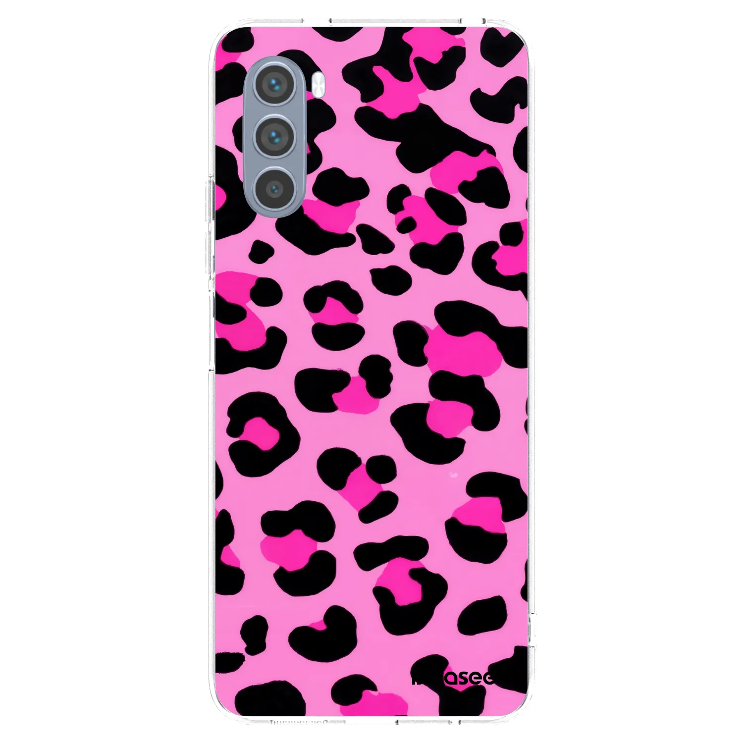 Picasee Motorola Moto G62 Hülle - Transparentes Silikon - Pink Tiger