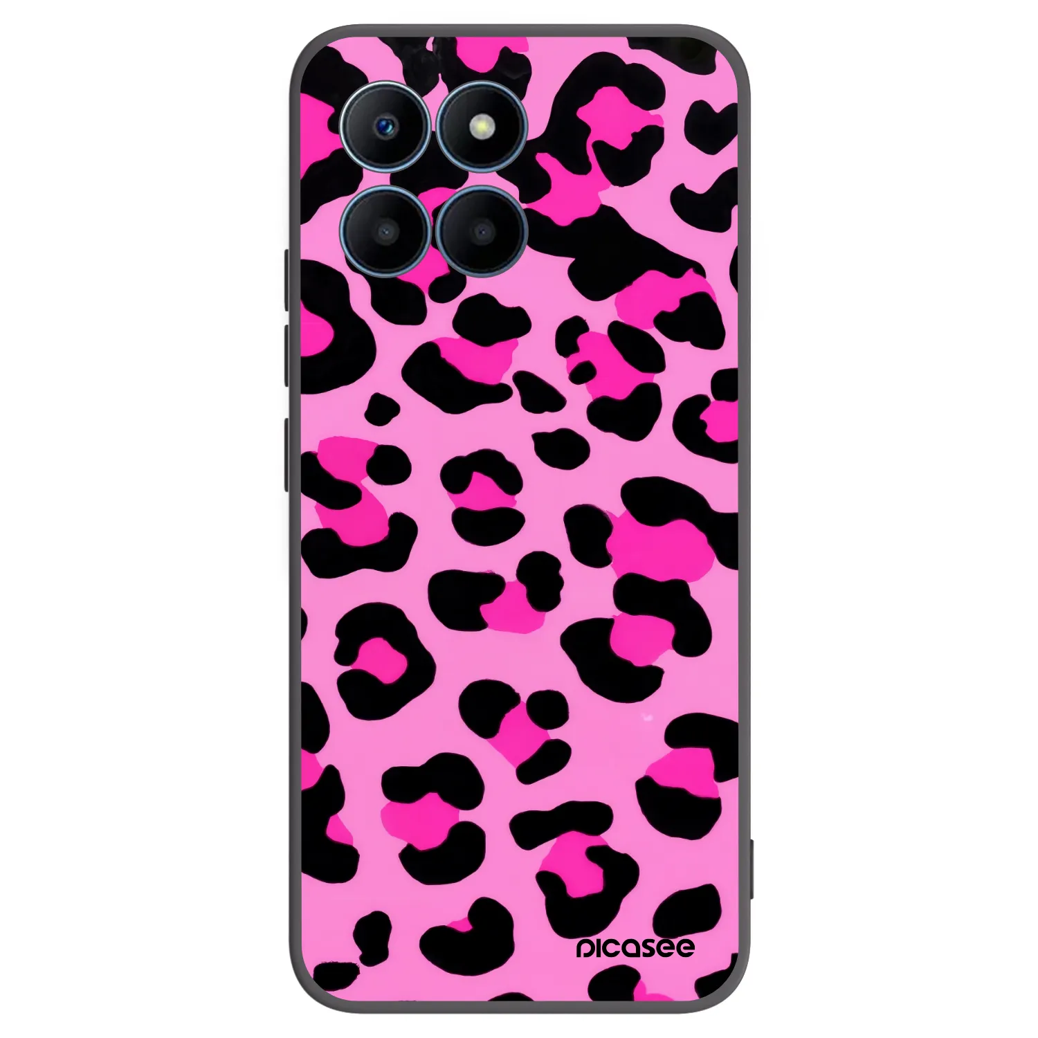 Picasee Honor 70 Lite Hülle - Schwarzes Silikon - Pink Tiger