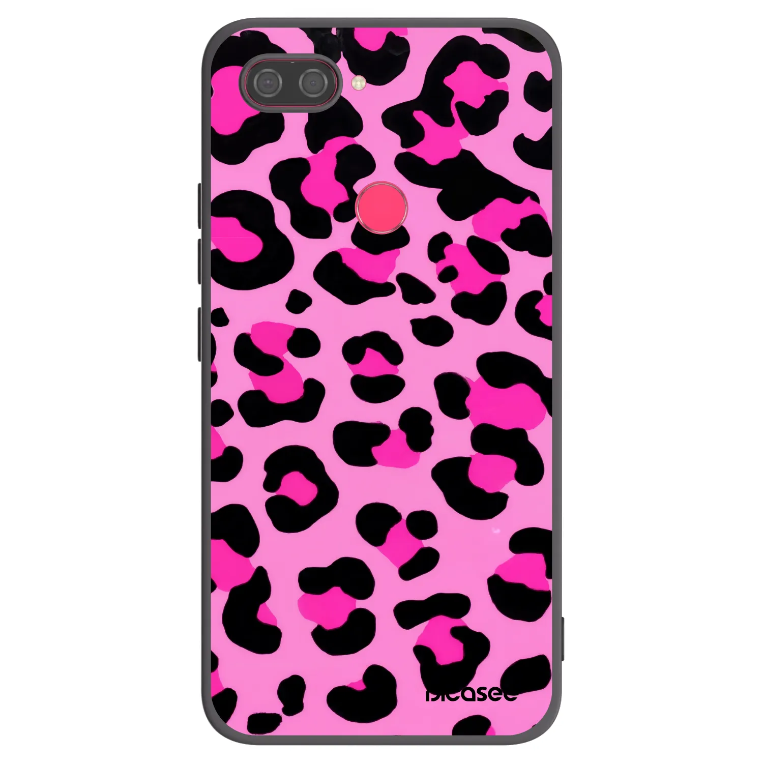 Picasee Xiaomi Mi 8 Lite Hülle - Schwarzes Silikon - Pink Tiger