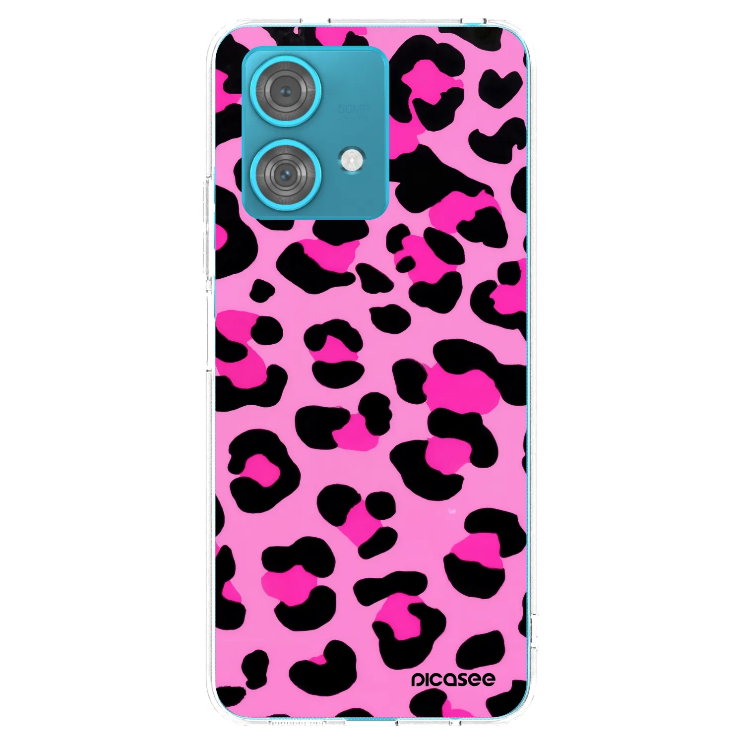 Picasee Motorola Edge 40 Neo Hülle - Transparentes Silikon - Pink Tiger