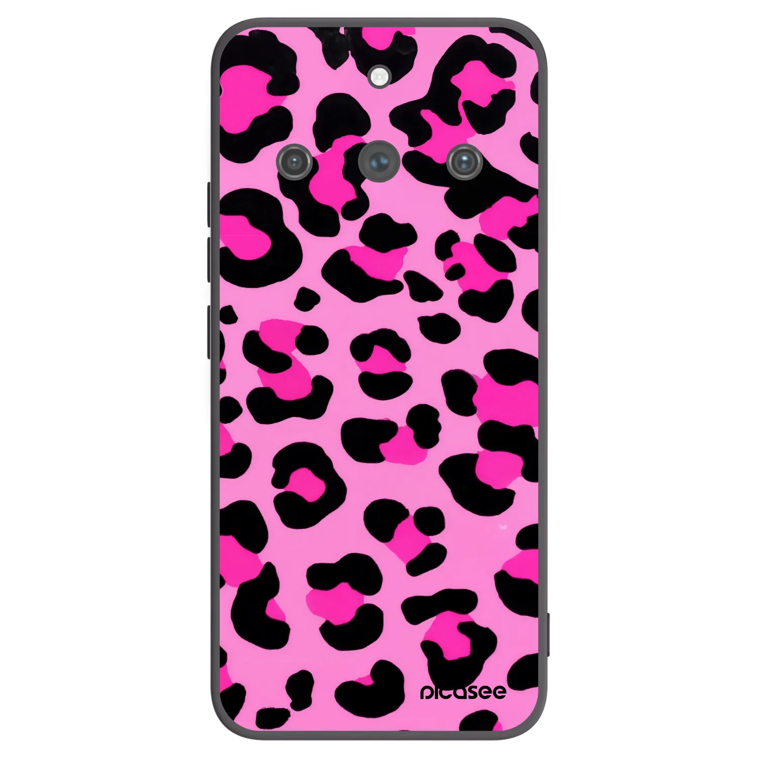 Picasee Realme 11 Pro+ Hülle - Schwarzes Silikon - Pink Tiger