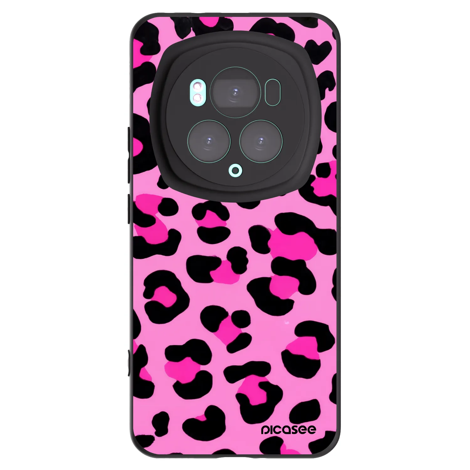 Picasee Honor Magic6 Pro Hülle - Schwarzes Silikon - Pink Tiger