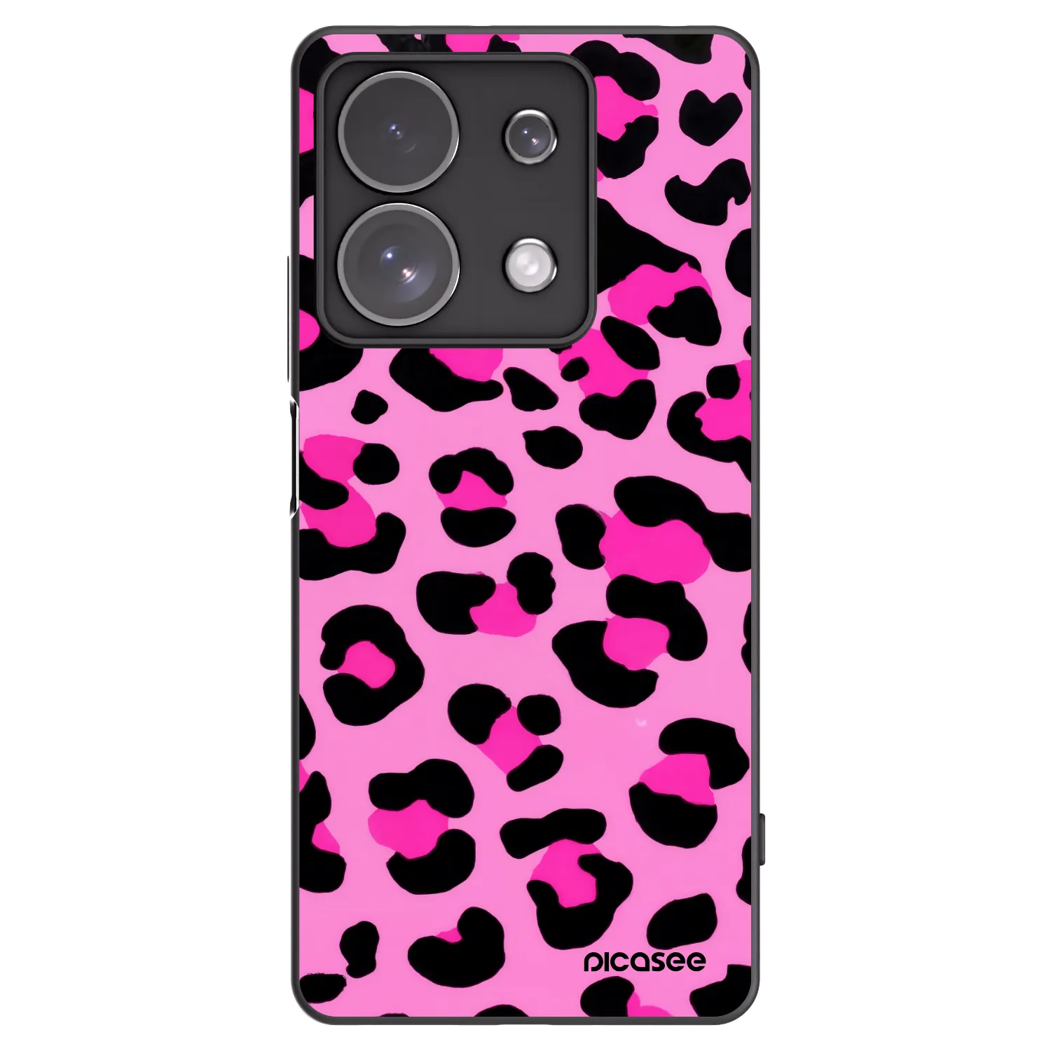 Picasee Xiaomi Redmi Note 13 Pro 4G Hülle - Schwarzes Silikon - Pink Tiger