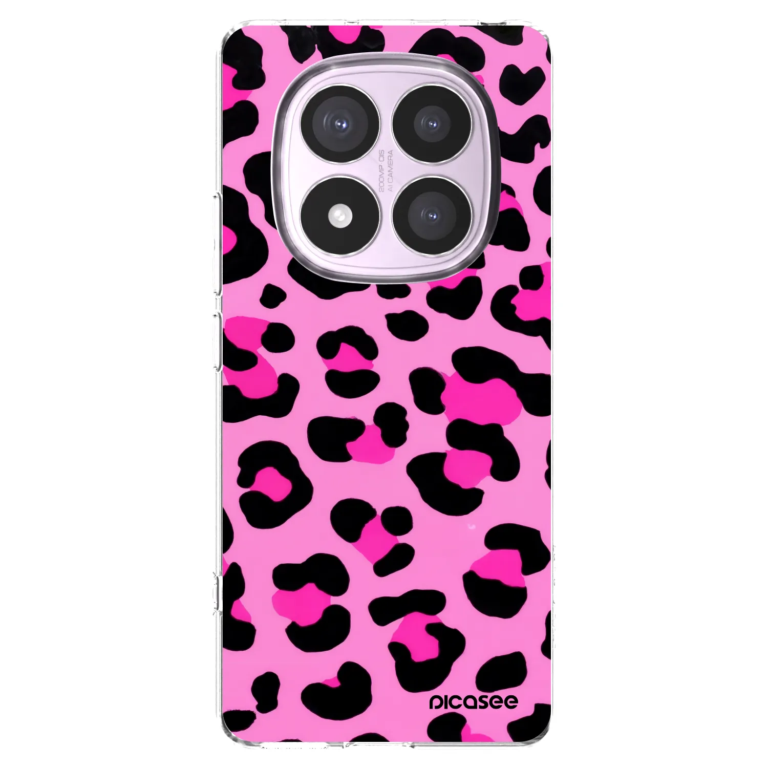 Picasee Xiaomi Redmi Note 14 Pro 5G Hülle - Transparentes Silikon - Pink Tiger