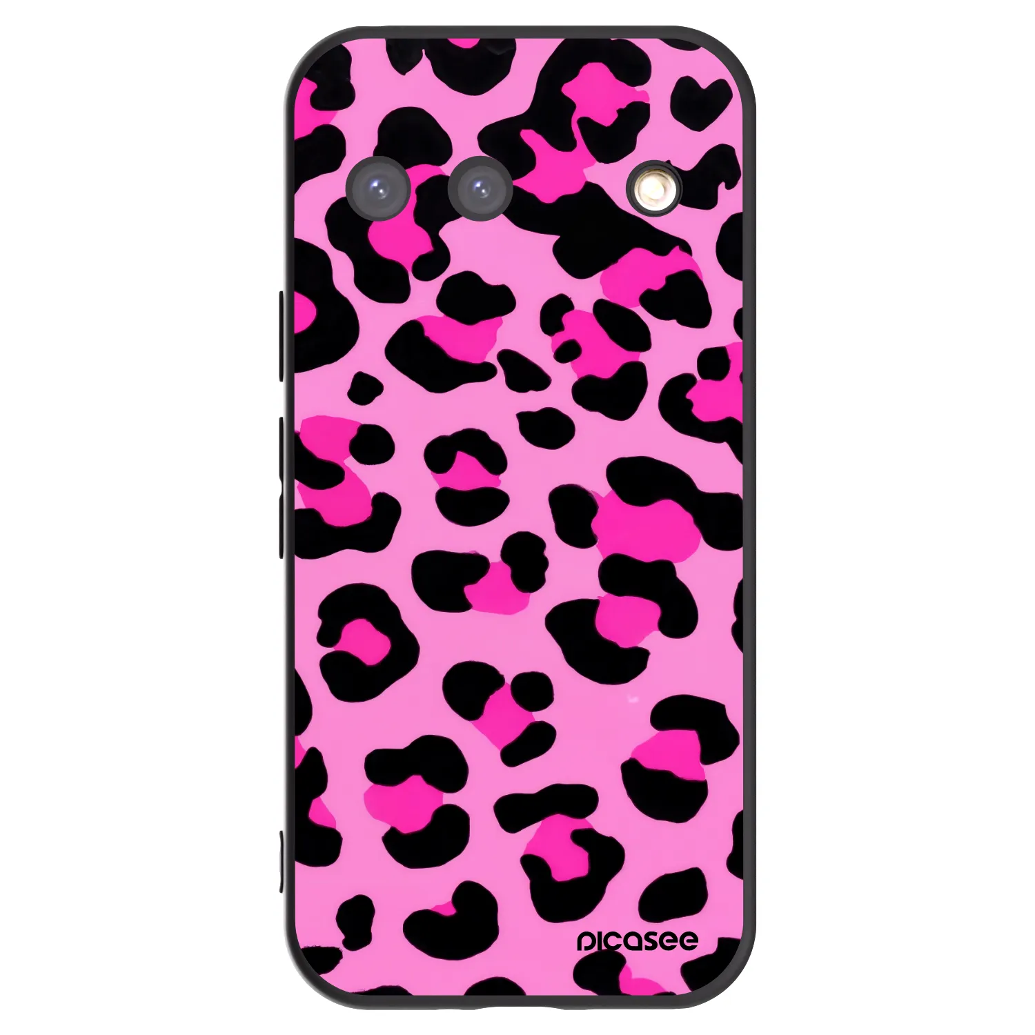 Picasee Google Pixel 9 Hülle - Schwarzes Silikon - Pink Tiger