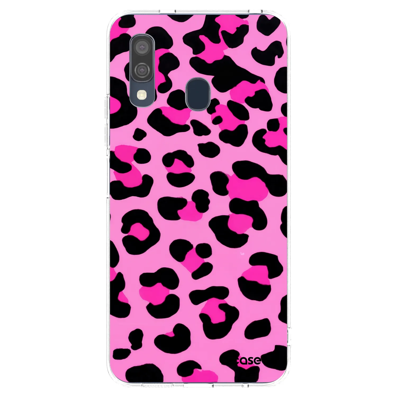 Picasee Samsung Galaxy A40 A405F Hülle - Transparentes Silikon - Pink Tiger