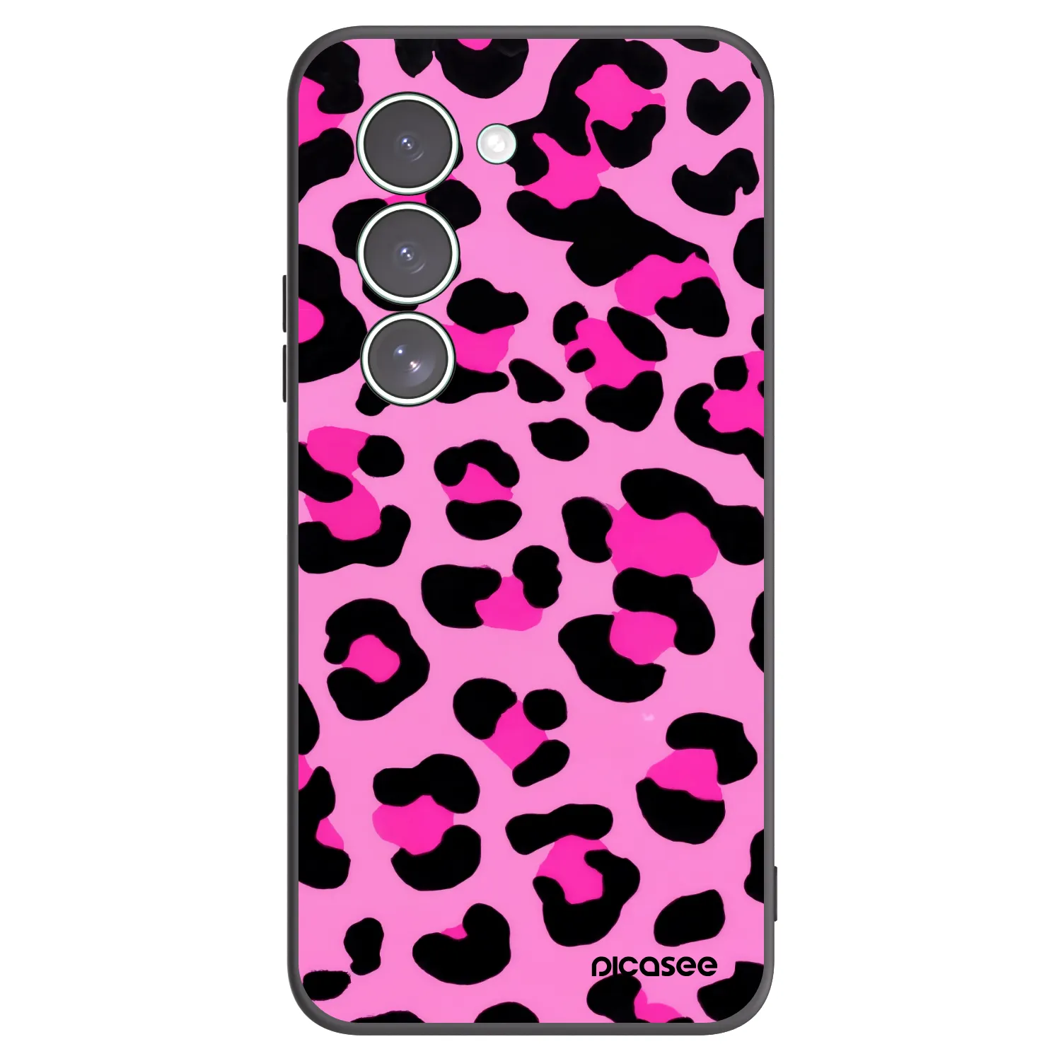 Picasee Xiaomi Redmi 15 5G Hülle - Schwarzes Silikon - Pink Tiger