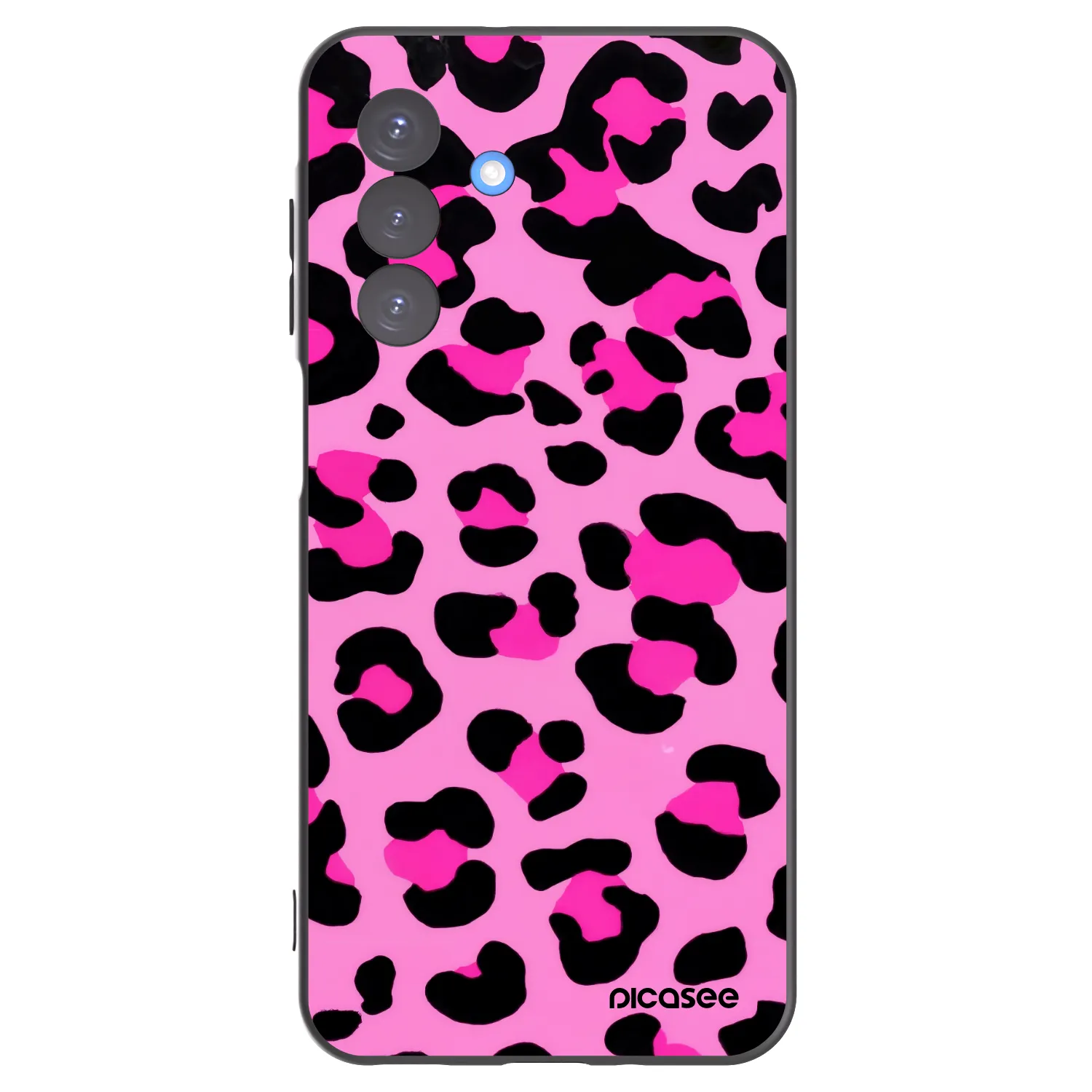 Picasee Samsung Galaxy A17 5G Hülle - Schwarzes Silikon - Pink Tiger