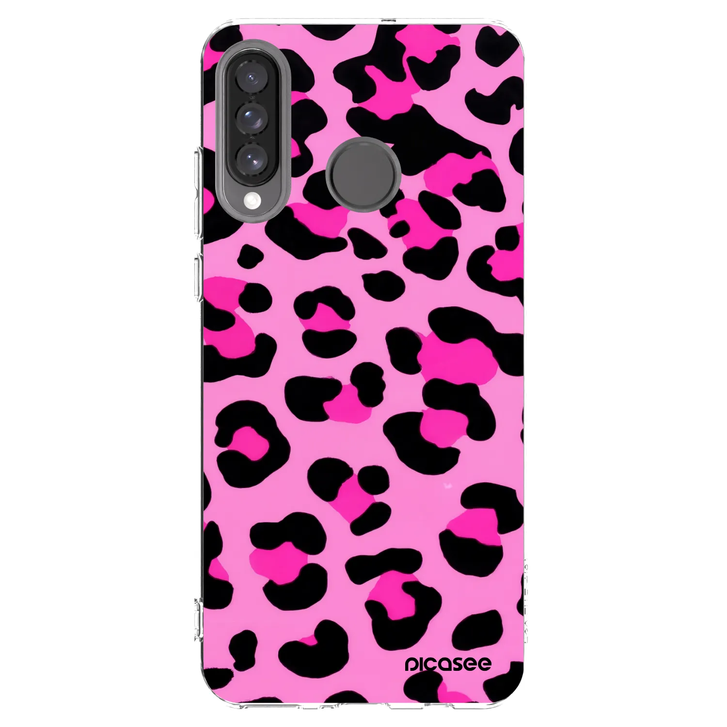 Picasee Huawei P30 Lite Hülle - Transparentes Silikon - Pink Tiger