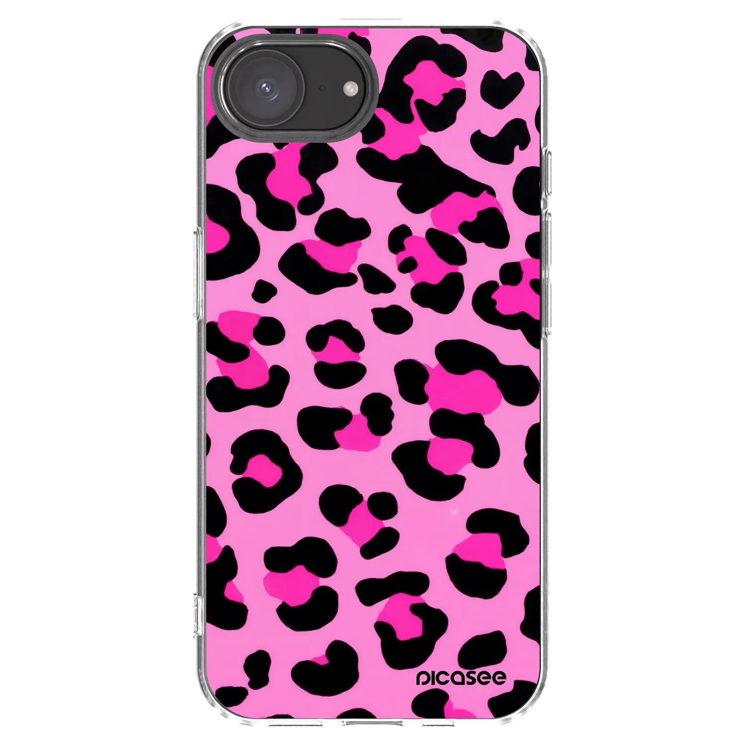 Picasee Apple iPhone 17e Hülle - Transparentes Silikon - Pink Tiger