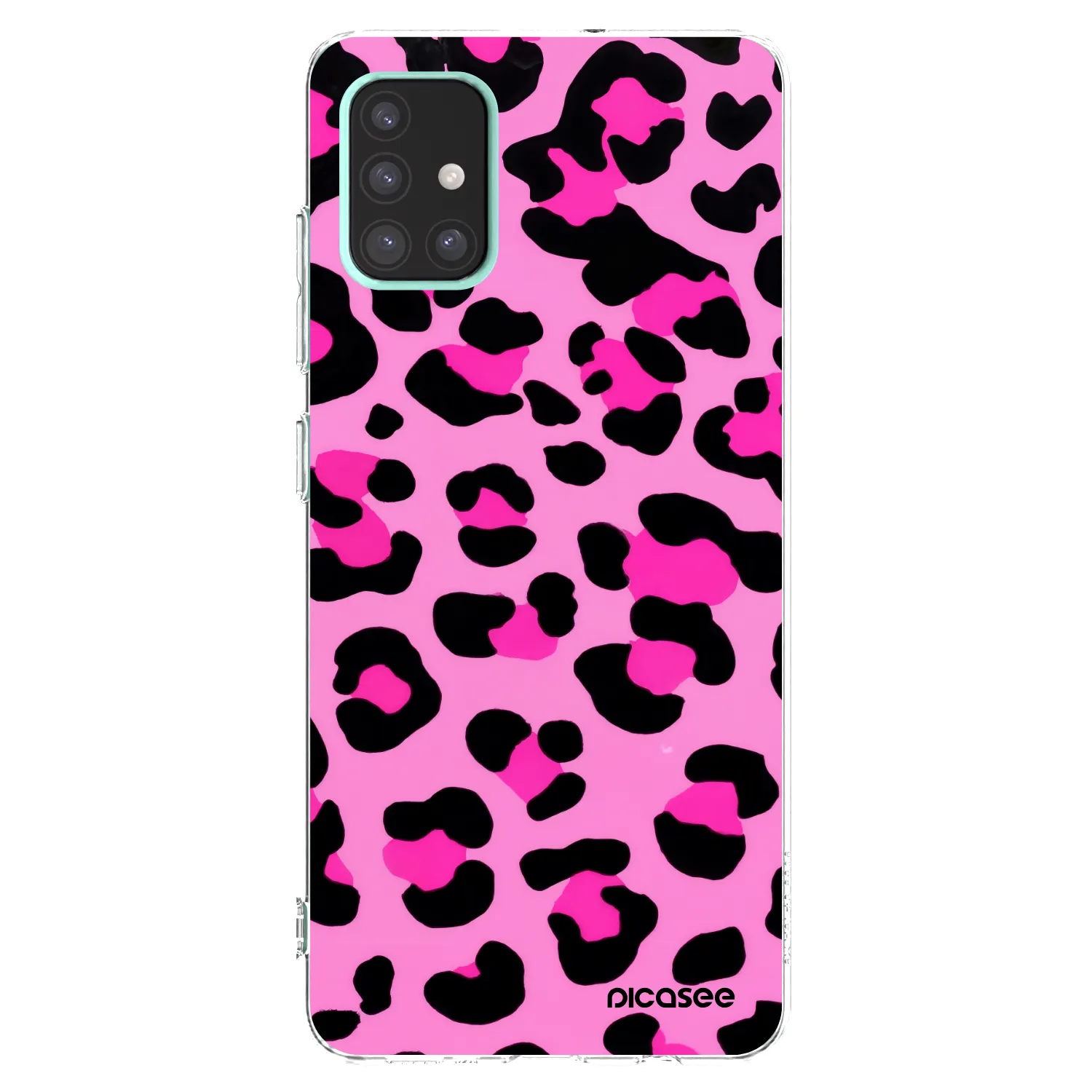 Picasee Samsung Galaxy A51 A515F Hülle - Transparentes Silikon - Pink Tiger