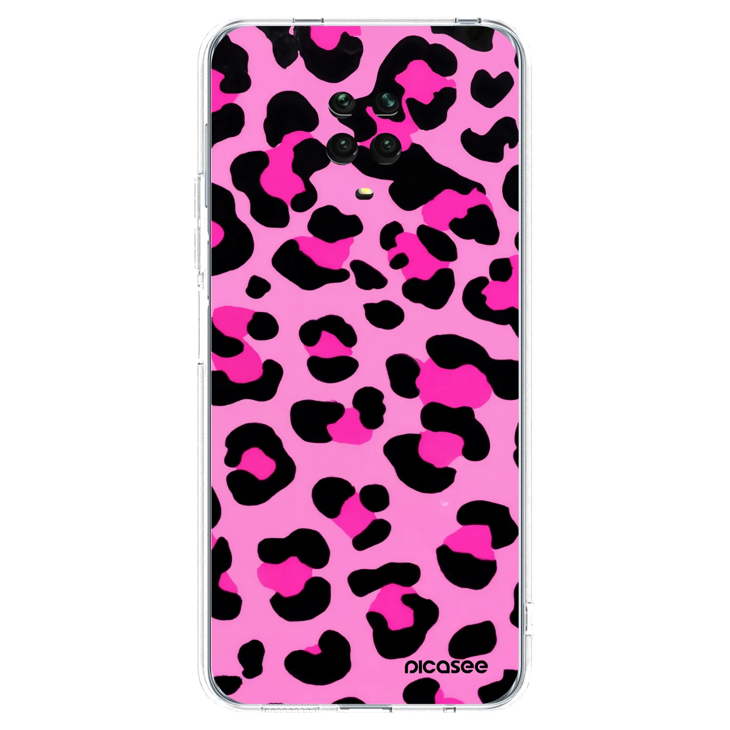 Picasee Xiaomi Redmi Note 9S Hülle - Transparentes Silikon - Pink Tiger