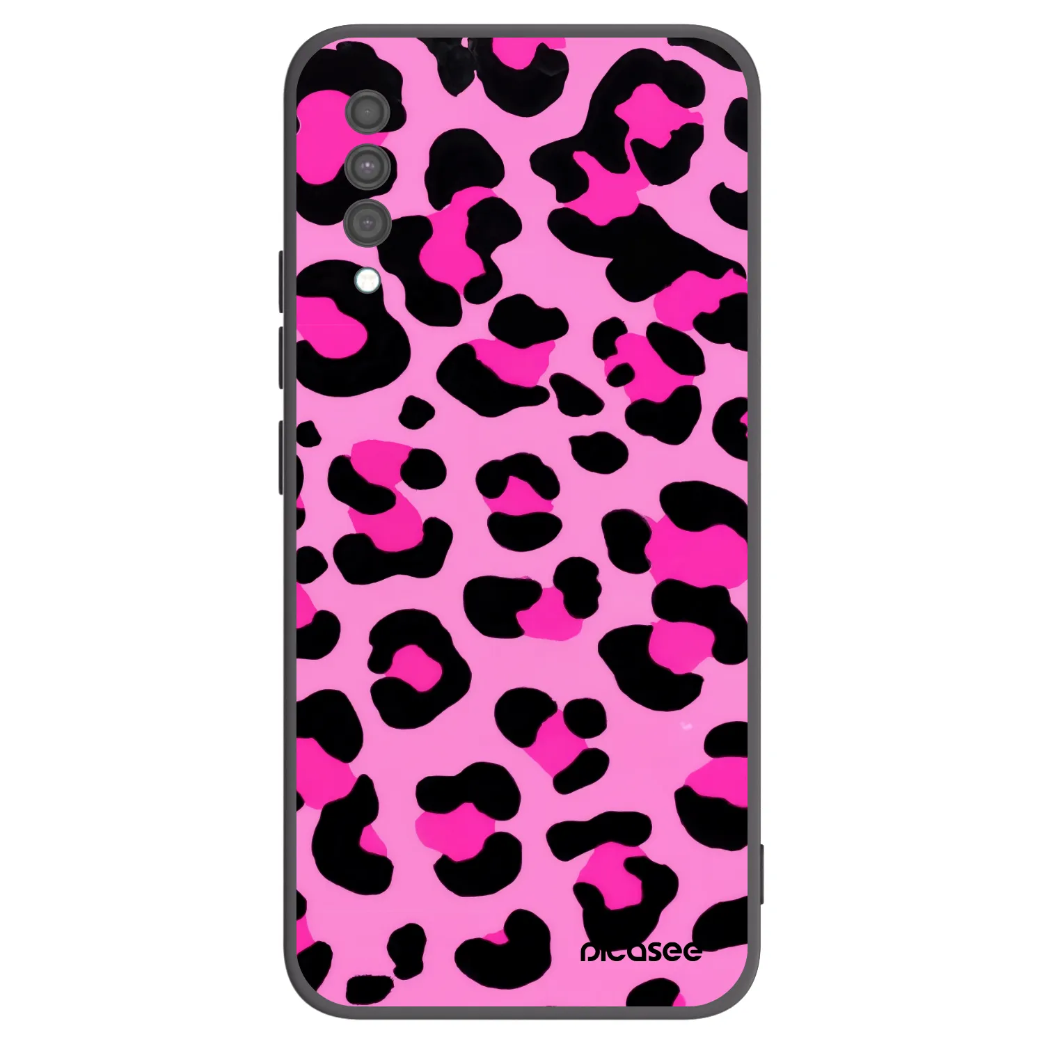 Picasee Samsung Galaxy A30s A307F Hülle - Schwarzes Silikon - Pink Tiger