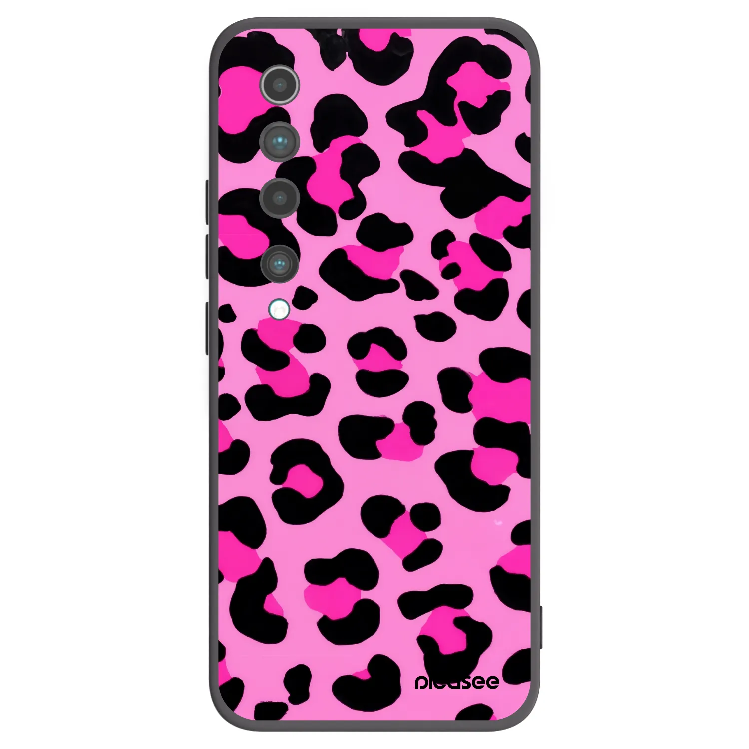 Picasee Xiaomi Mi 10 Hülle - Schwarzes Silikon - Pink Tiger