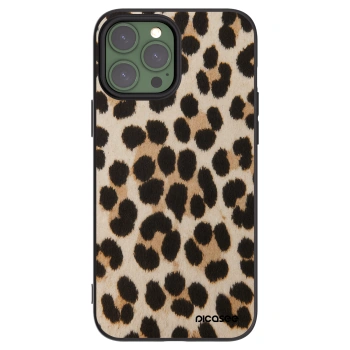 Picasee Apple iPhone 13 Pro Max Hülle - Schwarzes Silikon - Brown Tiger