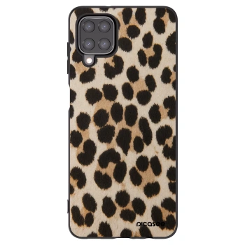 Picasee Samsung Galaxy M12 M127F Hülle - Schwarzes Silikon - Brown Tiger