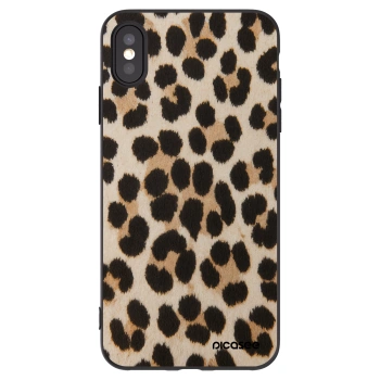Picasee Apple iPhone XS Max Hülle - Schwarzes Silikon - Brown Tiger