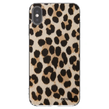 Picasee Apple iPhone XS Max Hülle - Transparentes Silikon - Brown Tiger