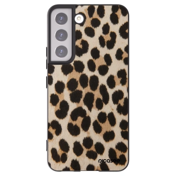 Picasee Samsung Galaxy S22 5G Hülle - Schwarzes Silikon - Brown Tiger