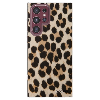 Picasee Samsung Galaxy S22 Ultra 5G Hülle - Transparentes Silikon - Brown Tiger