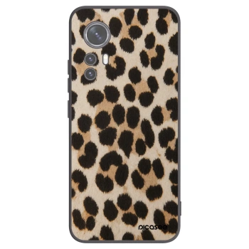 Picasee Xiaomi 12 Hülle - Schwarzes Silikon - Brown Tiger