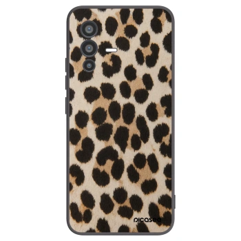 Picasee Vivo V23 5G Hülle - Schwarzes Silikon - Brown Tiger