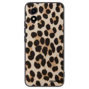 Picasee Vivo Y01 Hülle - Schwarzes Silikon - Brown Tiger