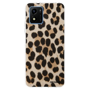 Picasee Vivo Y01 Hülle - Transparentes Silikon - Brown Tiger