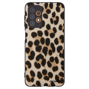 Picasee Samsung Galaxy A23 A235F 4G Hülle - Schwarzes Silikon - Brown Tiger