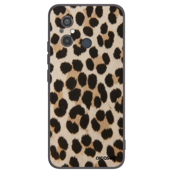 Picasee Xiaomi Redmi 12C Hülle - Schwarzes Silikon - Brown Tiger
