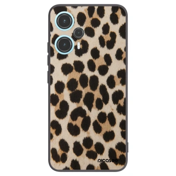 Picasee Xiaomi Poco F5 Hülle - Schwarzes Silikon - Brown Tiger