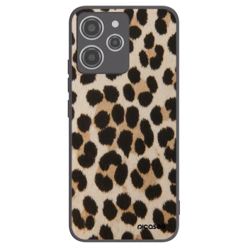 Picasee Xiaomi Redmi 12 4G Hülle - Schwarzes Silikon - Brown Tiger