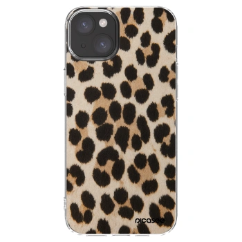 Picasee Apple iPhone 15 Plus Hülle - Transparentes Silikon - Brown Tiger