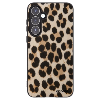 Picasee Samsung Galaxy A55 5G A556B Hülle - Schwarzes Silikon - Brown Tiger