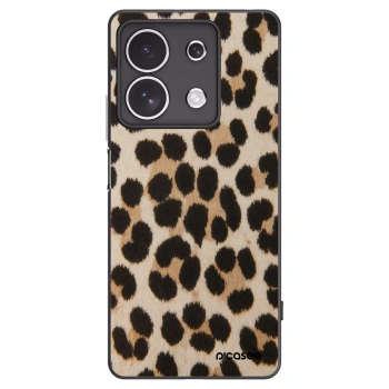 Picasee Xiaomi Redmi Note 13 4G Hülle - Schwarzes Silikon - Brown Tiger