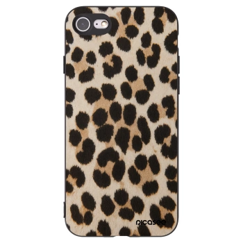 Picasee Apple iPhone 8 Hülle - Schwarzes Silikon - Brown Tiger